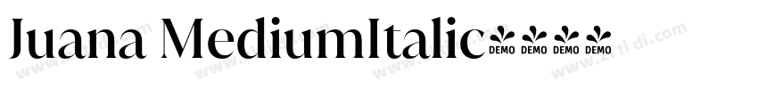 Juana MediumItalic字体转换